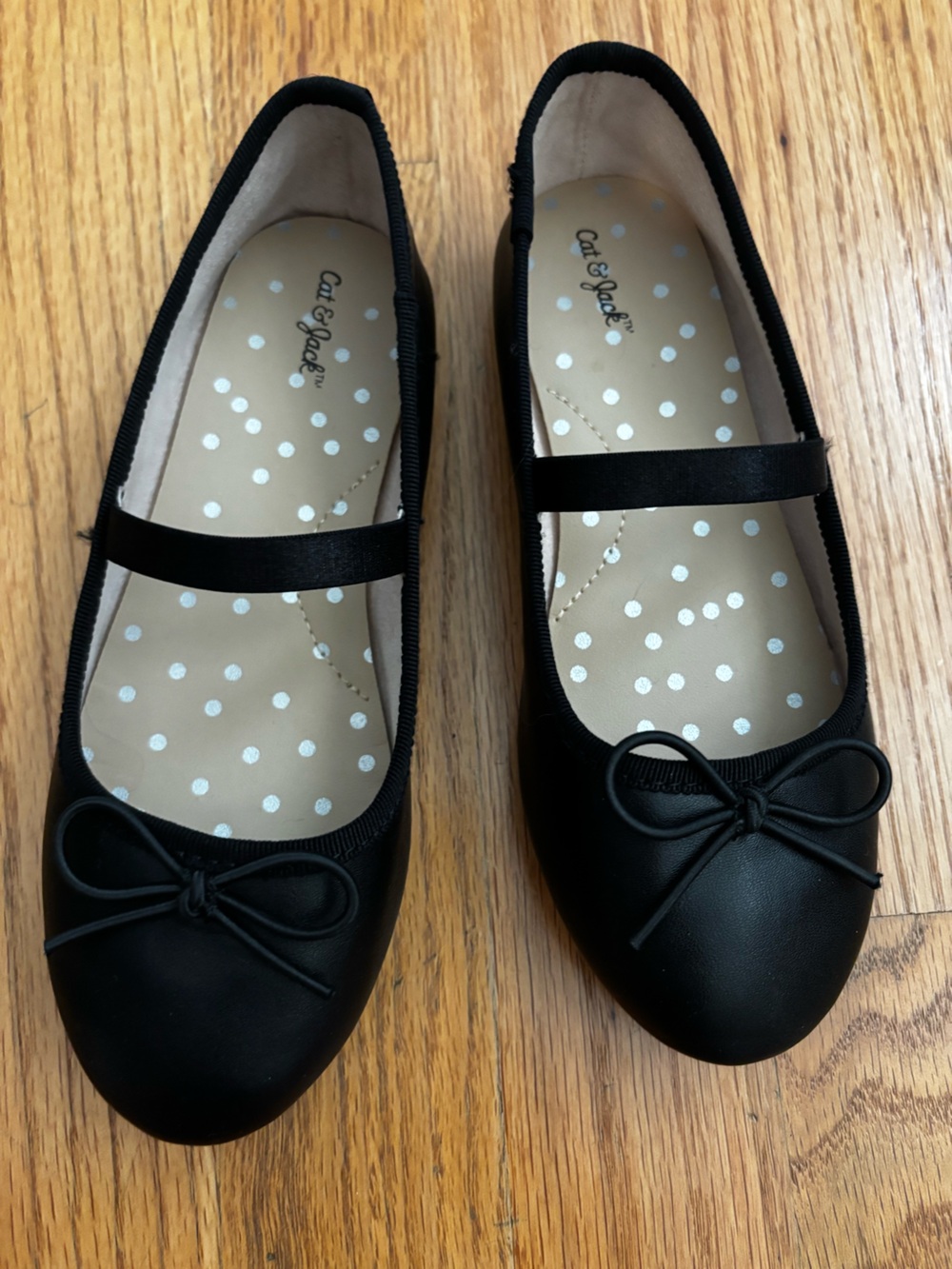Cat & Jack Ballet Flats Black Size 12C